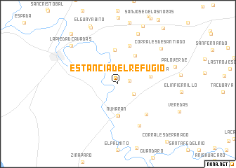 map of Estancia del Refugio