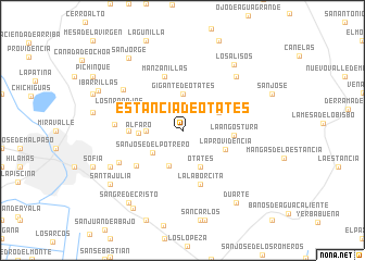 map of Estancia de Otates