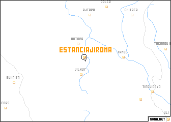 map of Estancia Jiroma