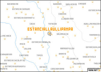 map of Estancia Llaulli Pampa