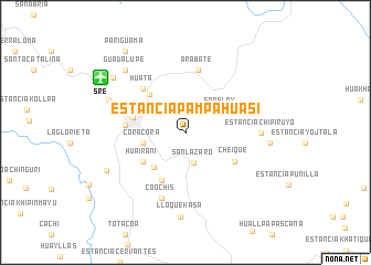 map of Estancia Pampa Huasi
