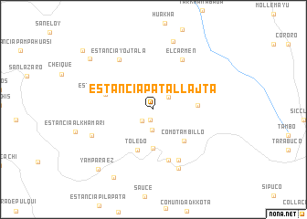 map of Estancia Pata Llajta