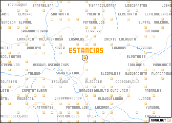 map of Estancias
