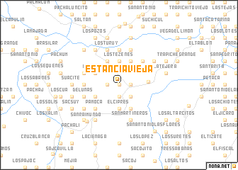 map of Estancia Vieja