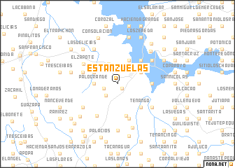 map of Estanzuelas