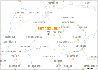 map of Estanzuela