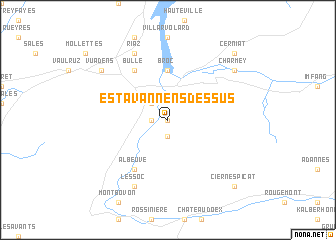 map of Estavannens-Dessus