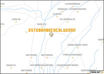 map of Esteban Boca Calderón