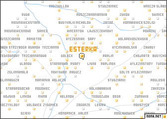 map of Esterka