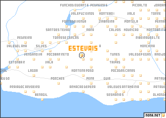 map of Estevais