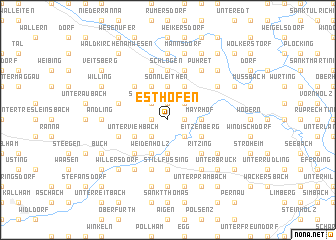 map of Esthofen