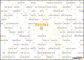 map of Estinée