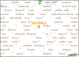 map of Estivals