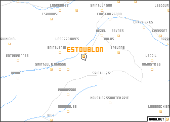 map of Estoublon