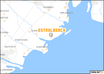 map of Estral Beach