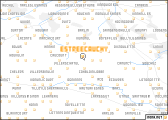 map of Estrée-Cauchy