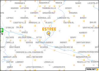 map of Estrée