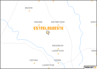 map of Estrêla dʼOeste