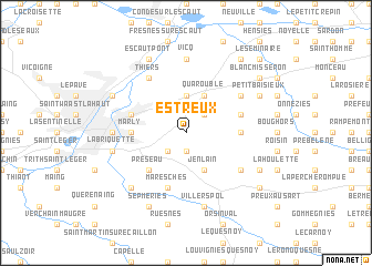 map of Estreux