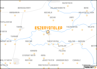 map of Eszenyőtelep