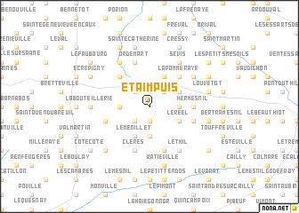 map of Étaimpuis