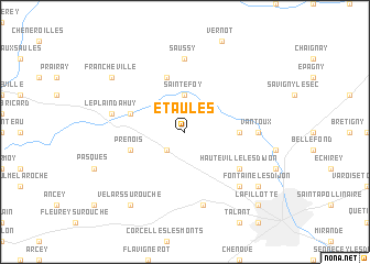 map of Étaules