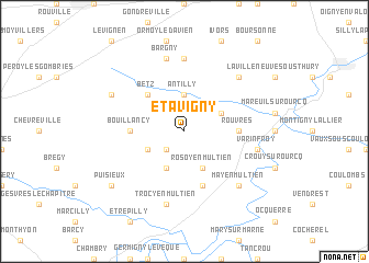 map of Étavigny