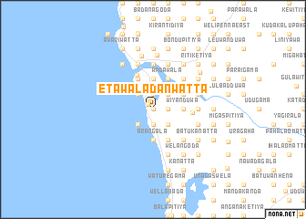 map of Etawaladanwatta