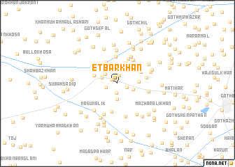 map of Etbār Khān