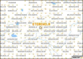 map of Etebewela