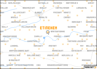 map of Étinehem