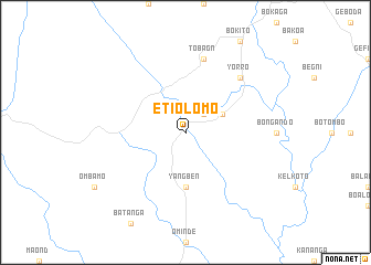 map of Étiolomo