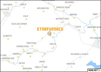 map of Etna Furnace