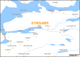 map of Etnesjøen