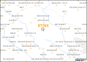 map of Etyek