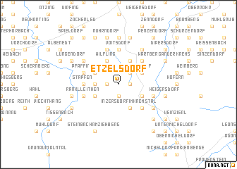 map of Etzelsdorf