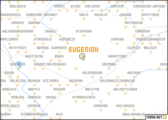 map of Eugeniów