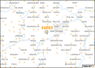 map of Euren