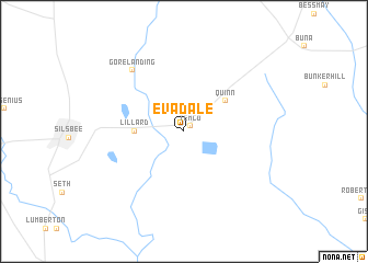 map of Evadale