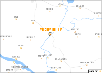 map of Evansville