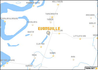 map of Evansville