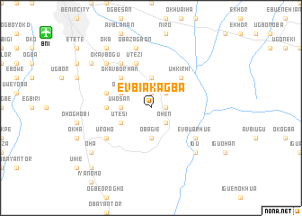 map of Evbiakagba