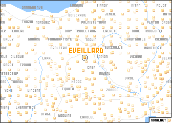 map of Éveillard