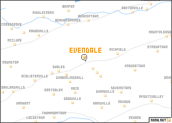 map of Evendale