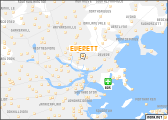 map of Everett