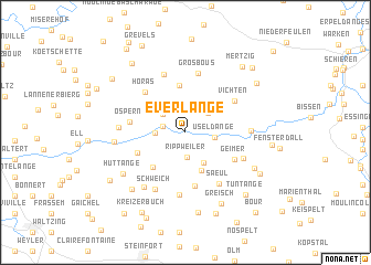 map of Everlange