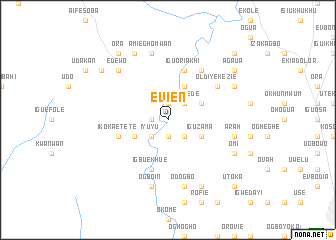 map of Evien