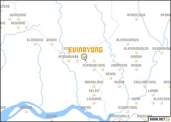map of Evinayong