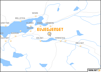 map of Evjegjerdet