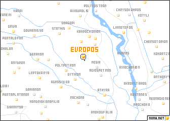map of Evropós
